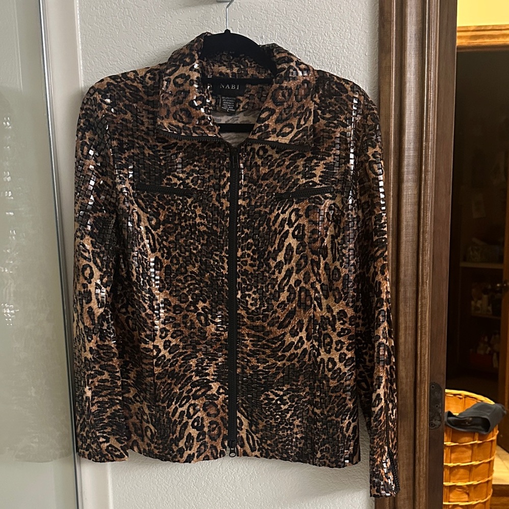 Leopard Sequin Blazer